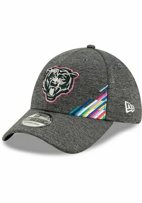 New Era Heather Gray Chicago Bears 2019 NFL Crucial Catch 39THIRTY Logo Flex Hat