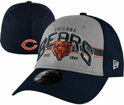 Chicago Bears New Era 39THIRTY Tri-Band Flex Hat