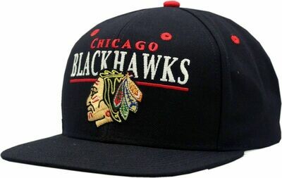 Chicago Blackhawks Vintage Indian Block Snapback Hat