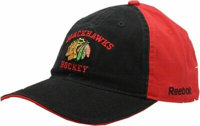 Chicago Blackhawks Hockey Reebok Black/Red Adjustable Hat
