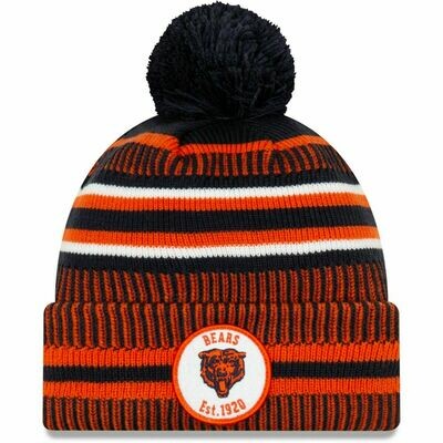 Chicago Bears 2019 Historic Sideline Home Sport Knit Hat with Pom