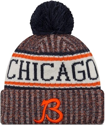 Chicago Bears 2018 Sport Knit Hat With Pom B Logo