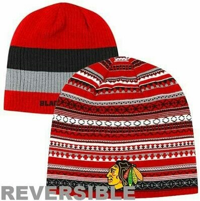 Chicago Blackhawks Reversible Reebok Knit Hat