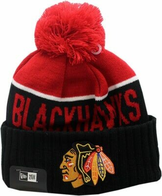 Chicago Blackhawks 2015 Fleece Line Sport Cuffed Pom Knit Hat