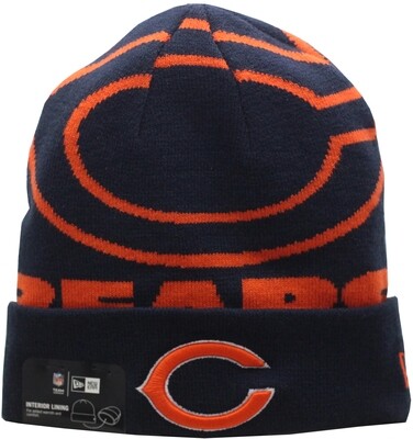 Chicago Bears Logo Whiz Cuffed Knit Hat