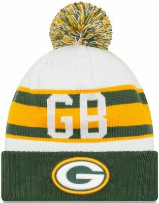 Green Bay Packers Retro Pom Cuff Knit Hat