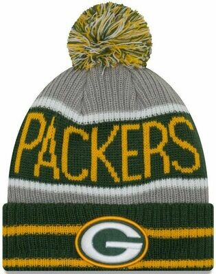 Green Bay Packers Banner Block Cuff Knit Hat