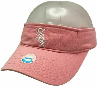 Chicago White Sox Logo Block Adjustable Visor Pink