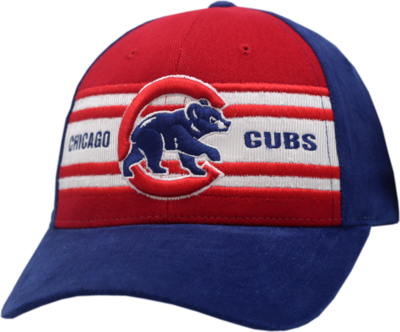 Chicago Cubs Hat Adjustable Strap Walking Bear Logo Fault Line 11778