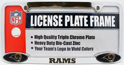 Los Angeles Rams NFL Triple Chrome License Plate Frame