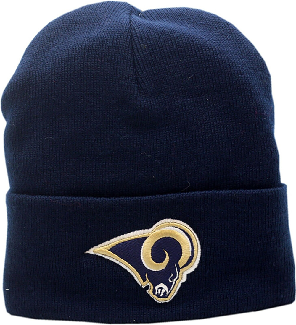 Los Angeles Rams Knit Hat Cuffed Logo Block