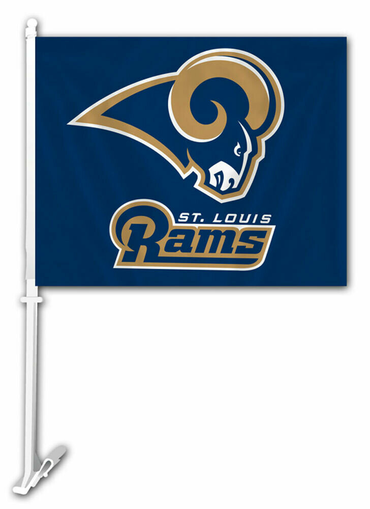 Los Angeles Rams 2 sided Car Flag
