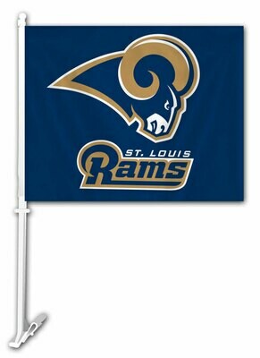 Los Angeles Rams 2 sided Car Flag