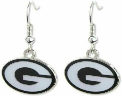 Green Bay Packers Logo Dangler Earrings