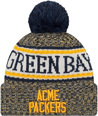 Green Bay Packers 2018 Sideline Sport Knit Hat Blue Acme