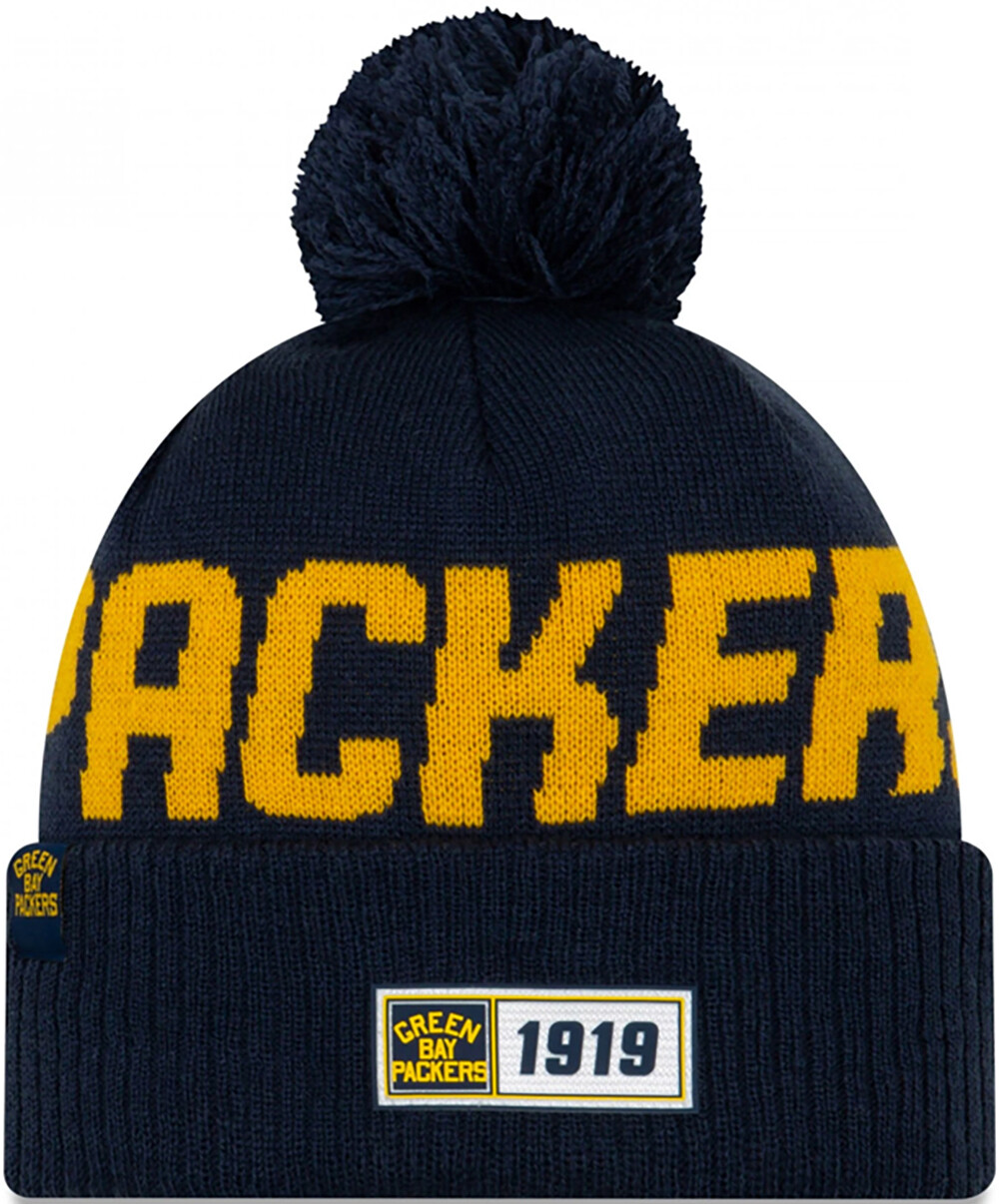 Green Bay Packers 2019 Sideline Sport Knit Hat Road Blue