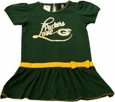 Green Bay Packers Toddler Proper Fan Drop Waist Dress