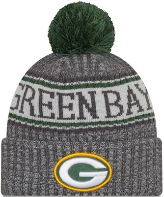 Green Bay Packers 2018 Sideline Sport Knit Hat Graphite