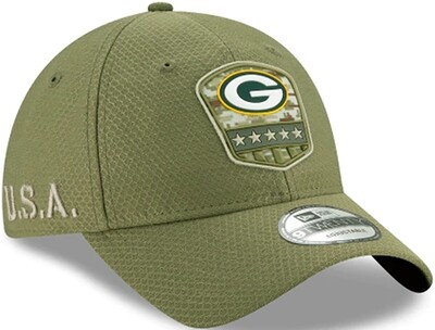 Green Bay Packers 2019 Salute To Service 9Twenty Hat Adjustable