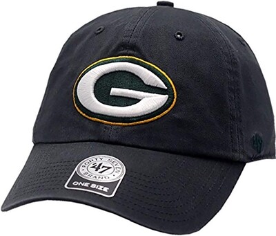 Green Bay Packers Clean Up Hat Buckle Back Charcoal