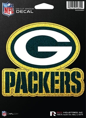 Green Bay Packers 6&quot; Die-Cut Window Decal Bling