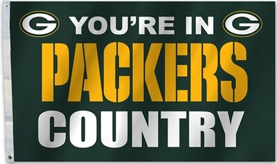 Green Bay Packers Country 3 X 5 Flag Deluxe