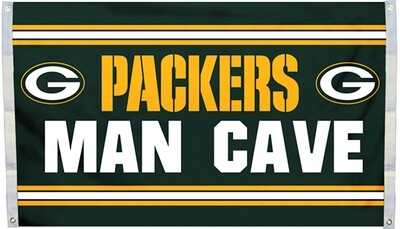Green Bay Packers Man Cave 3 X 5 Flag Deluxe
