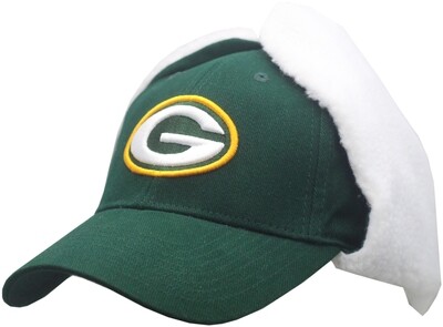 Green Bay Packers Down Flap Adjustable Hat