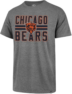 Chicago Bears T-Shirt Block Stripe Club Grey