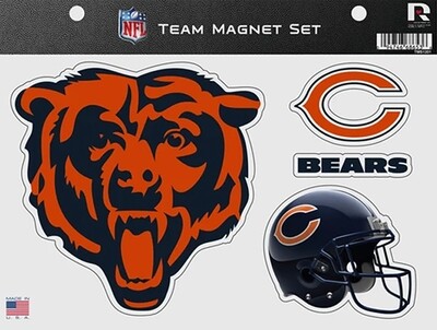 Chicago Bears Team Magnet Set of 3