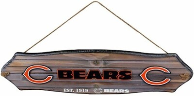 Chicago Bears Fence Wood Sign
