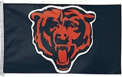 Chicago Bears Mascot Logo 3'X5' Flag