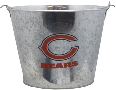 Chicago Bears Team Beer Bucket Metal 2-Sided