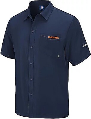 Chicago Bears Sideline Button Down Short Sleeve Shirt