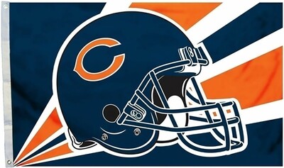 Chicago Bears 3 x 5 Helmet Flag