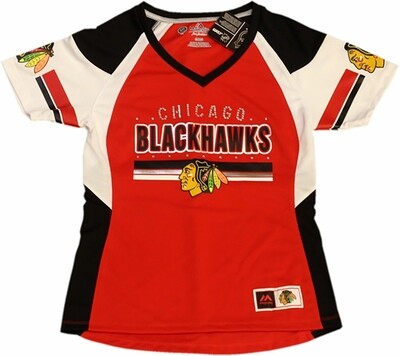 Chicago Blackhawks Ready To Win Ladies Jersey T-shirt