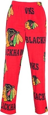 Chicago Blackhawks Plush Fleece Pajama Pants