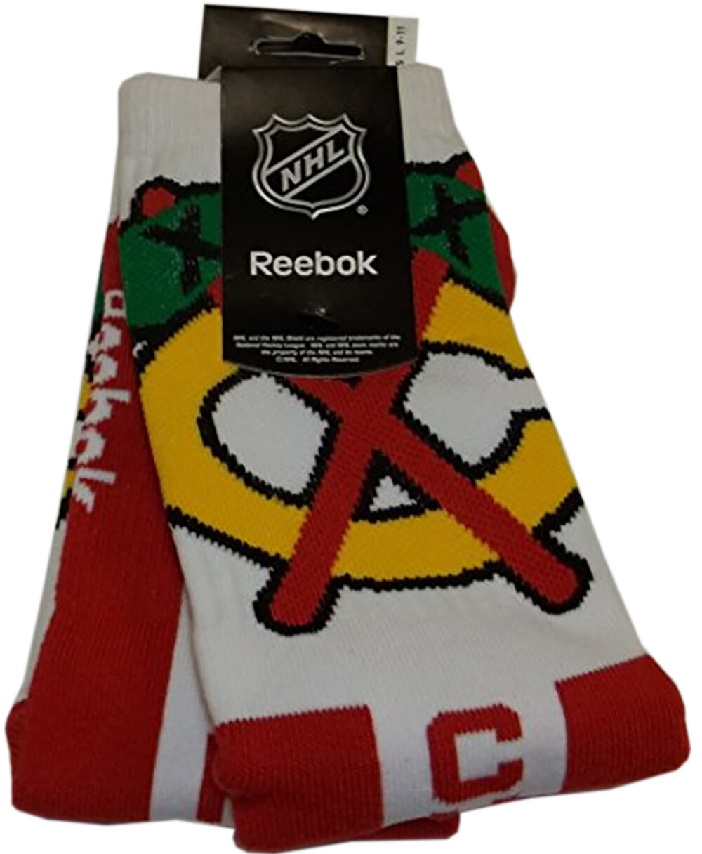 Chicago Blackhawks Men&#39;s Crew Socks, Large (9-11) C324Z