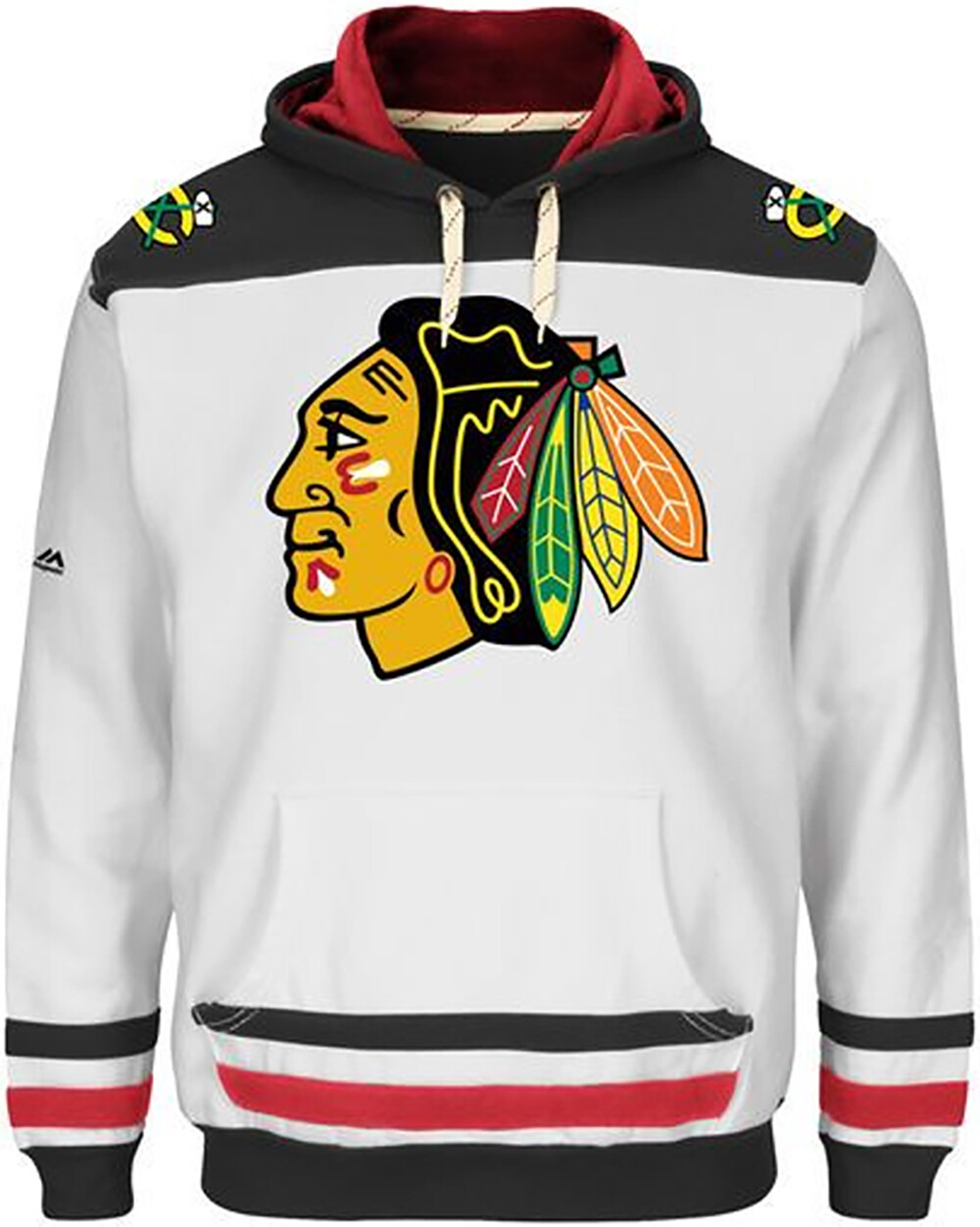Chicago Blackhawks Mens Double Minor Pullover Hoodie