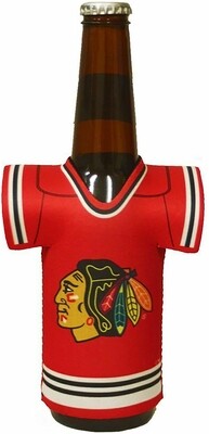 Chicago Blackhawks Bottle Jersey Holder 12oz Insulated Cooler