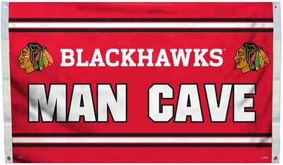 Chicago Blackhawks 3'x 5' Man Cave Flag