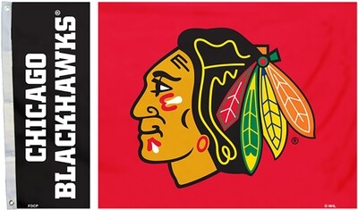 Chicago Blackhawks 3'x 5' Man Cave Flag