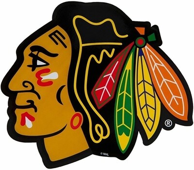 Chicago Blackhawks Static Cling Logo Die-Cut Cling-On Decal