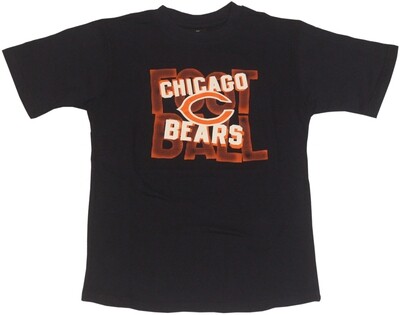Chicago Bears Youth T-Shirt 3-D Navy
