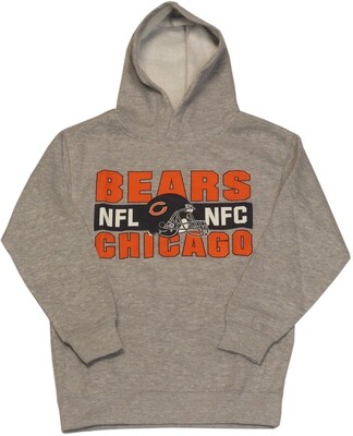 Chicago Bears Youth NFC Pullover Hoodie Grey