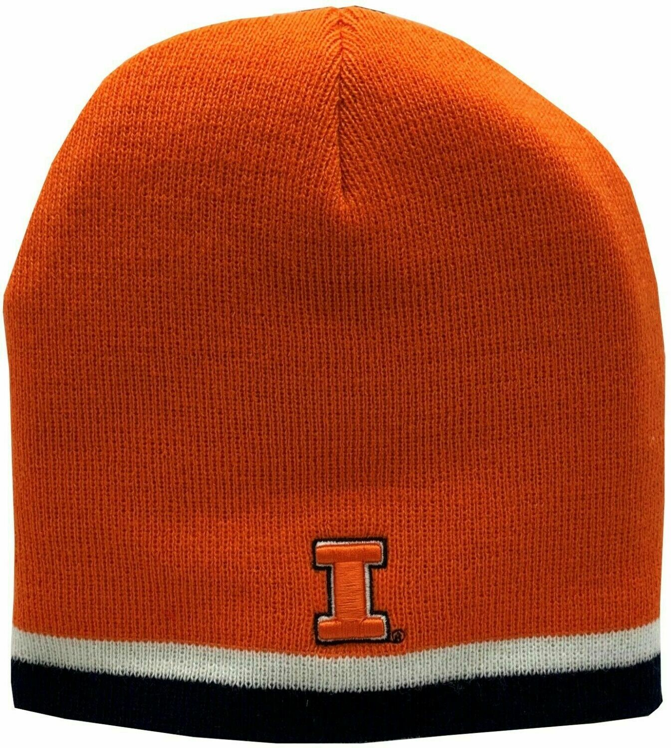 Illinois Fighting Illini Orange Skull Knit Hat