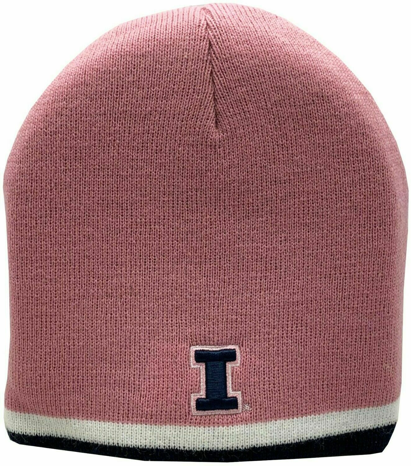 Illinois Fighting Illini Pink Skull Knit Hat