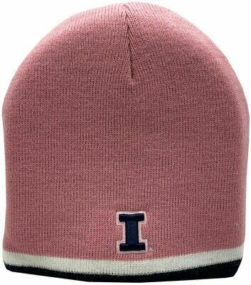 Illinois Fighting Illini Pink Skull Knit Hat