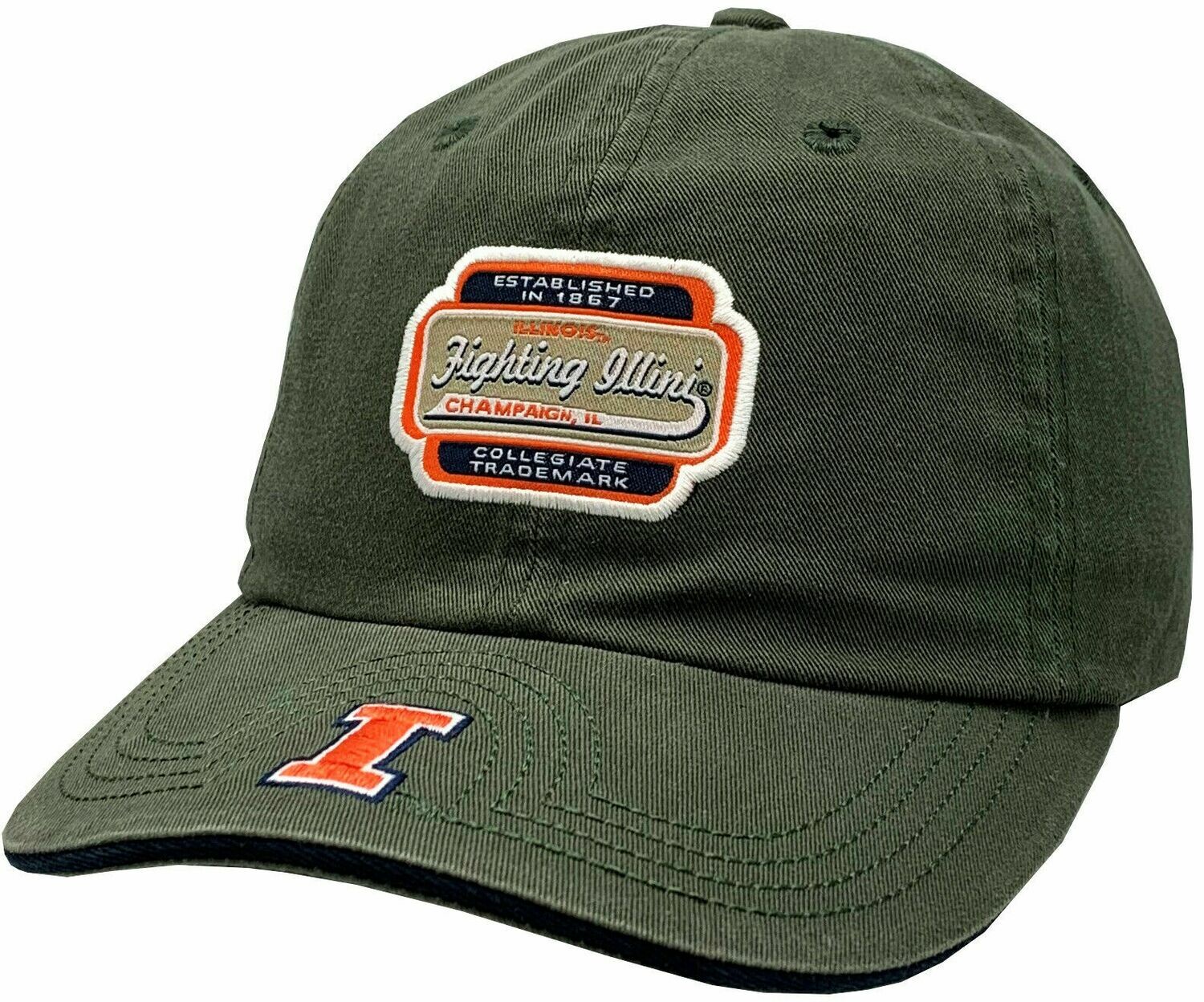 Illinois Fighting Illini Hat Flam Bam Adjustable Strap Hat