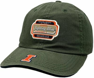 Illinois Fighting Illini Hat Flam Bam Adjustable Strap Hat